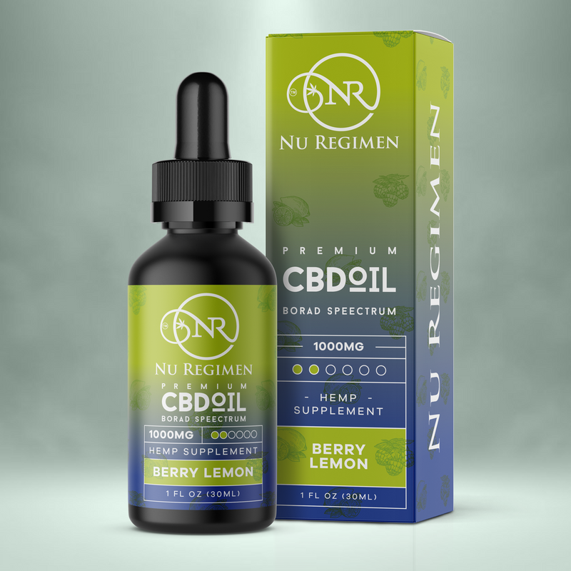 Nu Regimen CBD Broad Spec Tincture Berry Lemon