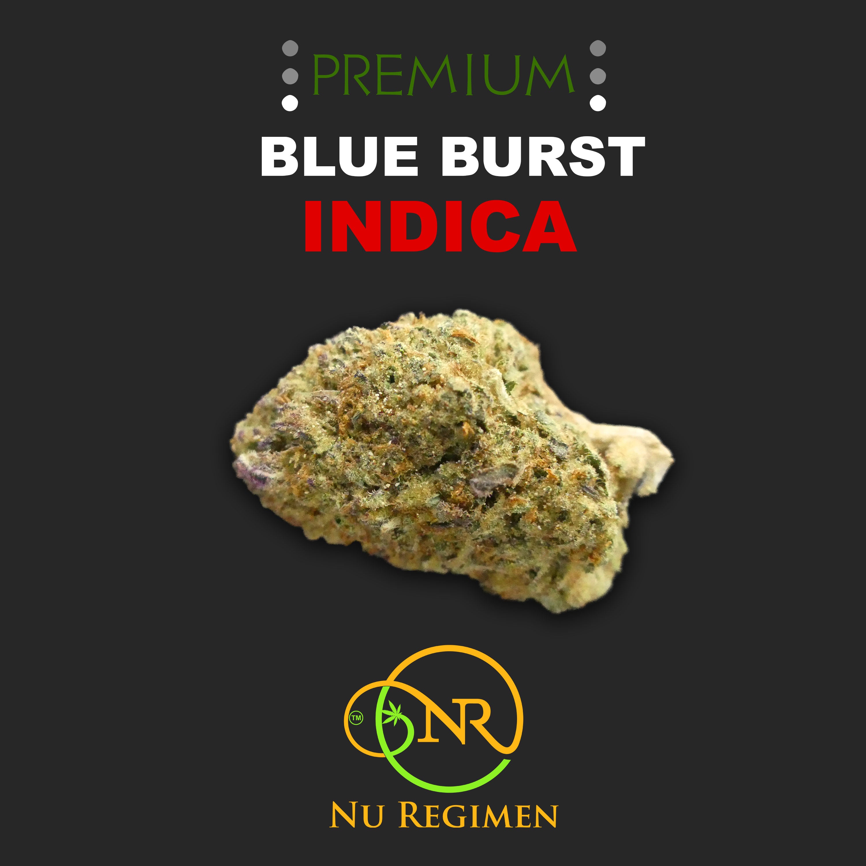 THC-A Flower: Blue Burst | INDICA
