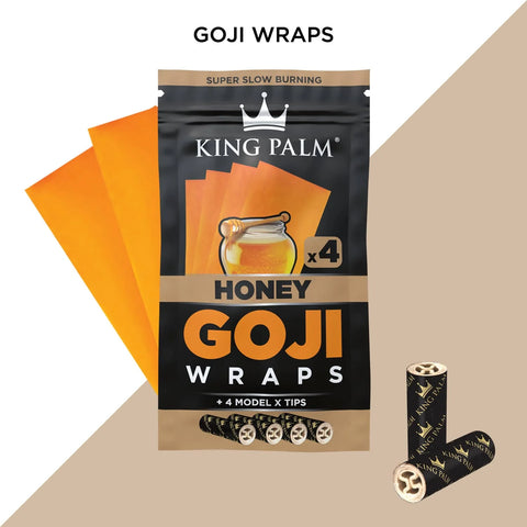 King Palm 4 Goji Wraps w/ Model X Tips