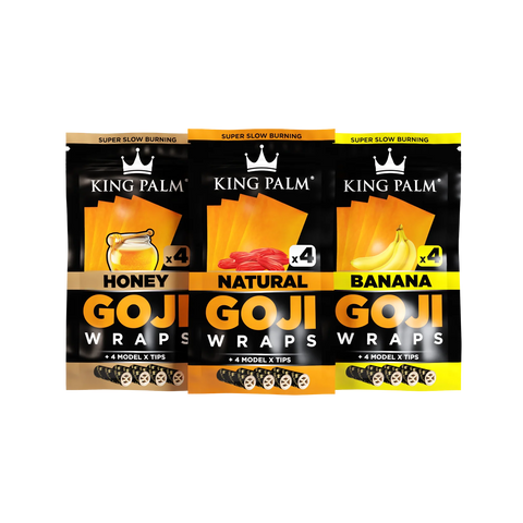 King Palm 4 Goji Wraps w/ Model X Tips