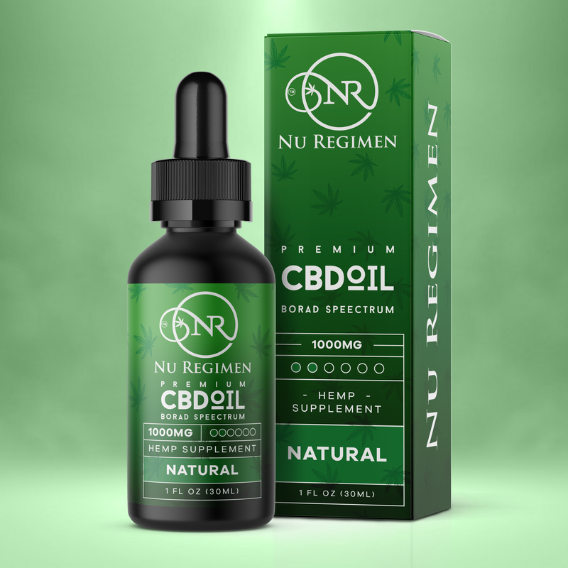 Nu Regimen CBD Broad Spec Tincture Natural 1000MG