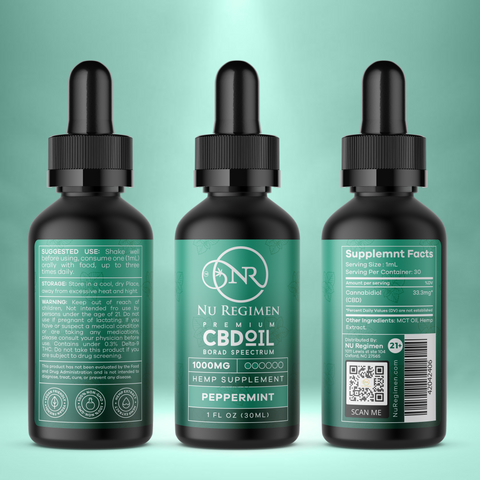 Nu Regimen CBD Tincture Peppermint