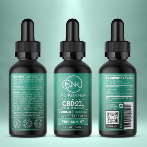 Nu Regimen CBD Tincture Peppermint