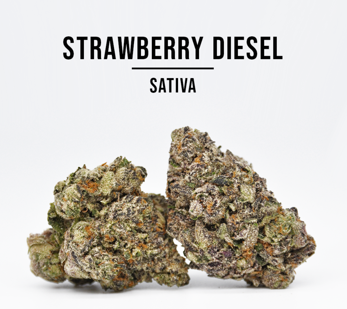 THCa Hemp Flower, Strawberry Diesel