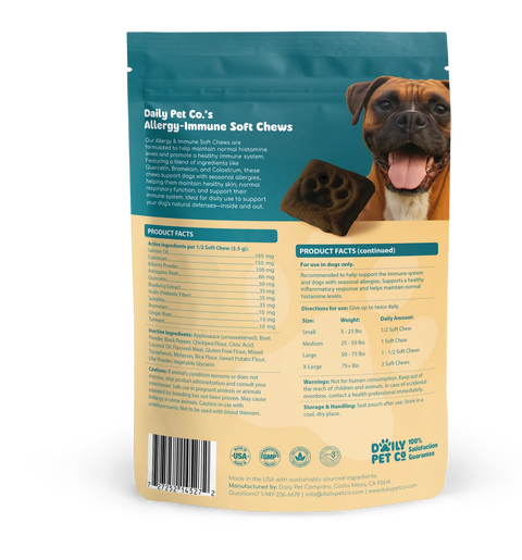 Daily Pet Co  Allergy - Immune Soft Chews