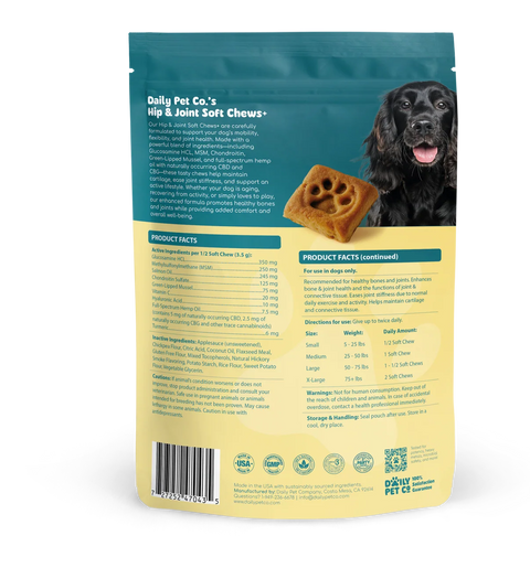 Daily Pet Co Hip & Joint Chews +