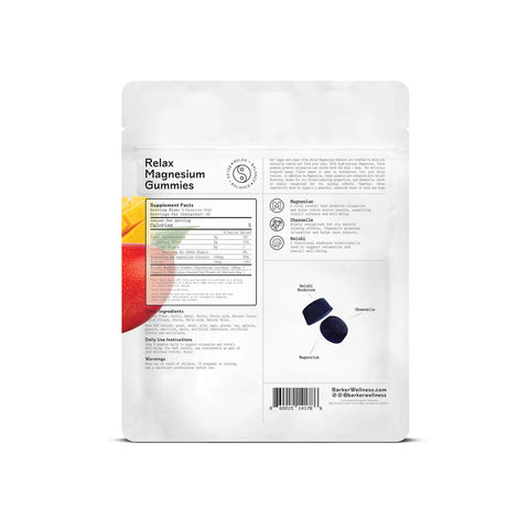 Barker Wellness Relax Magnesium Gummies 60ct