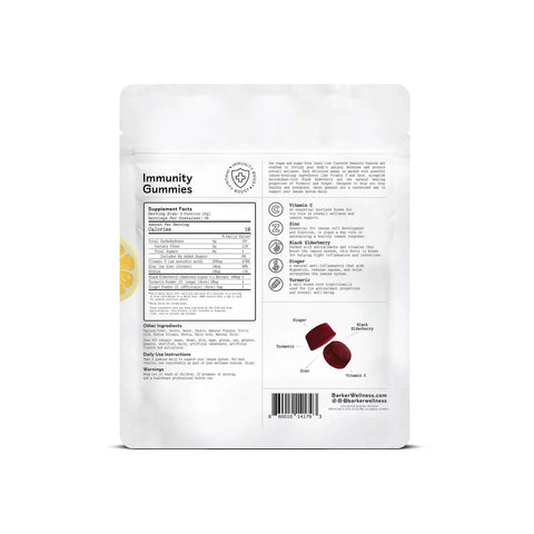 Barker Wellness Immunity Gummies 60ct