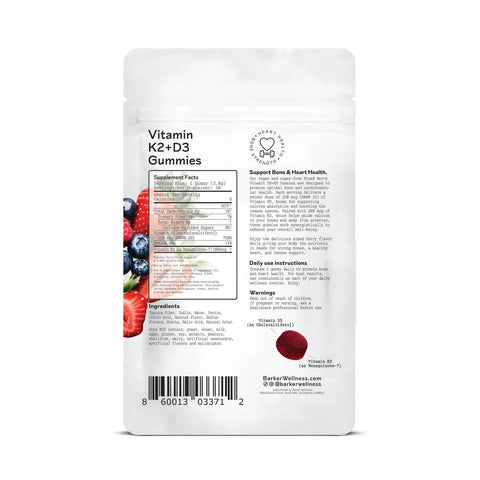 Barker Wellness Vitamin K2-D3 Gummies 30ct