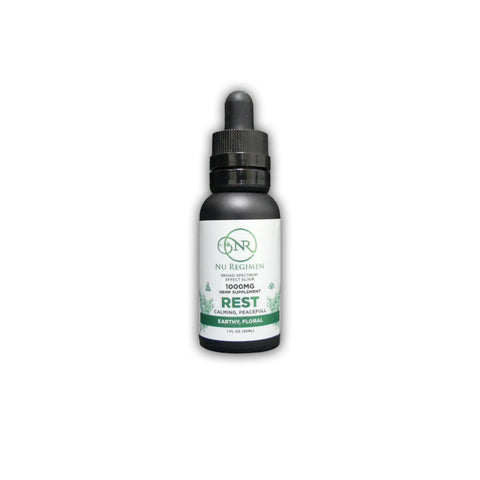 Nu Regimen Rest CBD Tincture – 1000mg Hemp Oil, Calming Peaceful Sleep Support