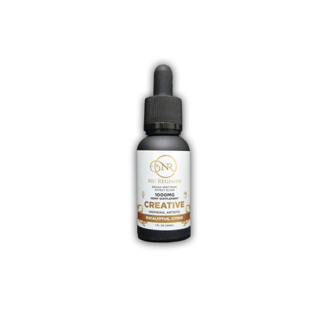 Nu Regimen Creative CBD Tincture – 1000mg Hemp Oil, Inspiring Artistic Focus